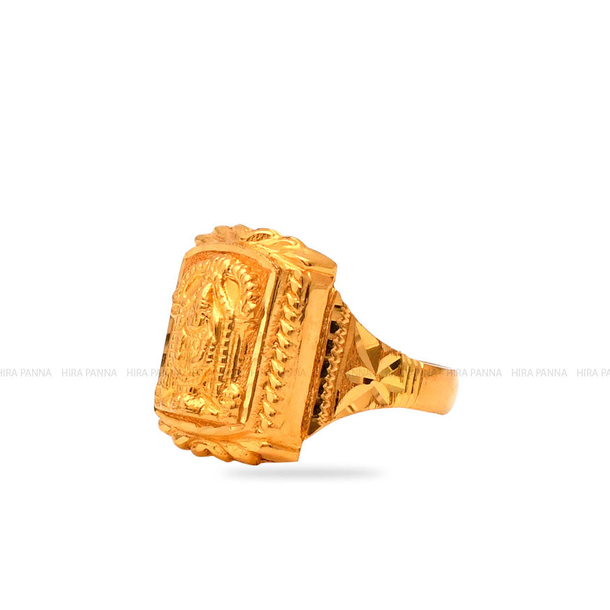God Venkatesa Perumal Colour 22K Gold Ring | G.Rajam Chetty And Sons  Jewellers